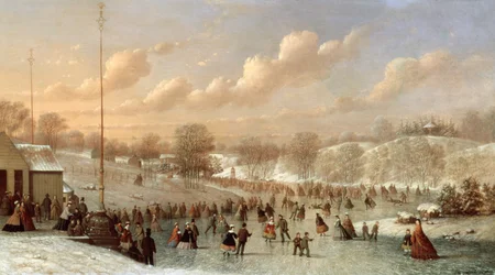 Eislaufszene, Central Park, 1865